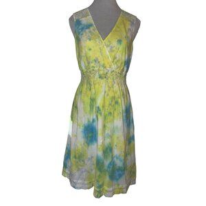 Eddie Bauer Tie-Dye Sleeveless Dress With Lace Detail - Size S